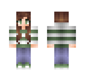 Green Hoodie - Female Minecraft Skins - image 2