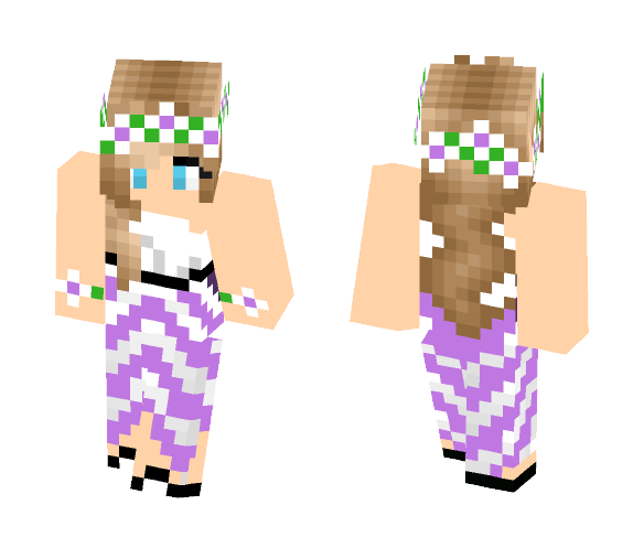 Summer Girl Dress - Girl Minecraft Skins - image 1