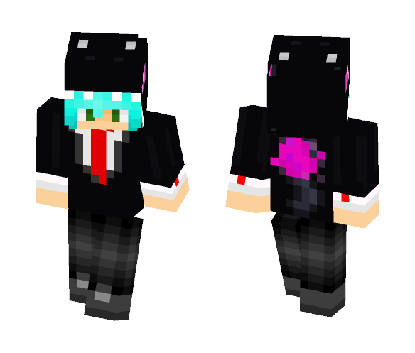 End Red Tie ver. - Male Minecraft Skins - image 1