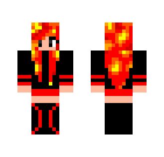 Lava Girl - Girl Minecraft Skins - image 2