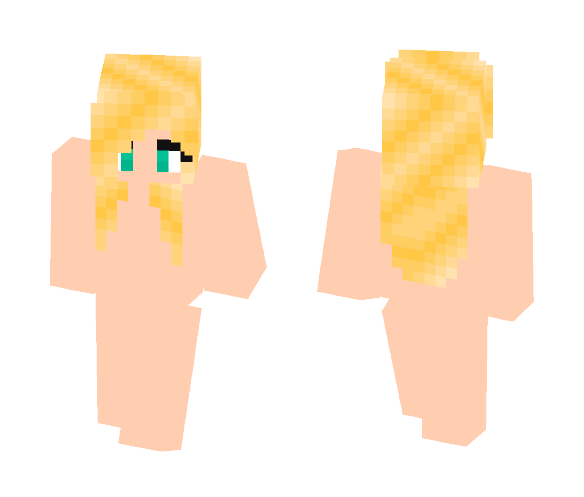 Girl Blond Hair Base - Color Haired Girls Minecraft Skins - image 1