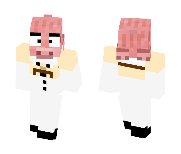Some guy holding a pig - Male Minecraft Skins - image 1