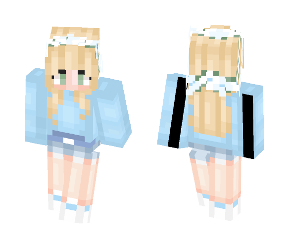 Just Blue - Female Minecraft Skins - image 1