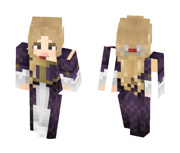 Purple Royal Gown [LoTC] - Female Minecraft Skins - image 1
