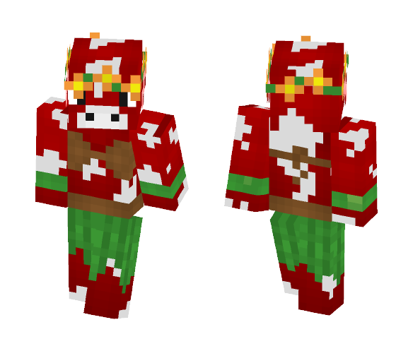 Hula Girl Moo Cow - Girl Minecraft Skins - image 1