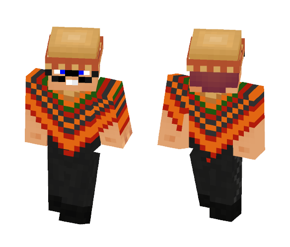 Poncho Guy - Male Minecraft Skins - image 1