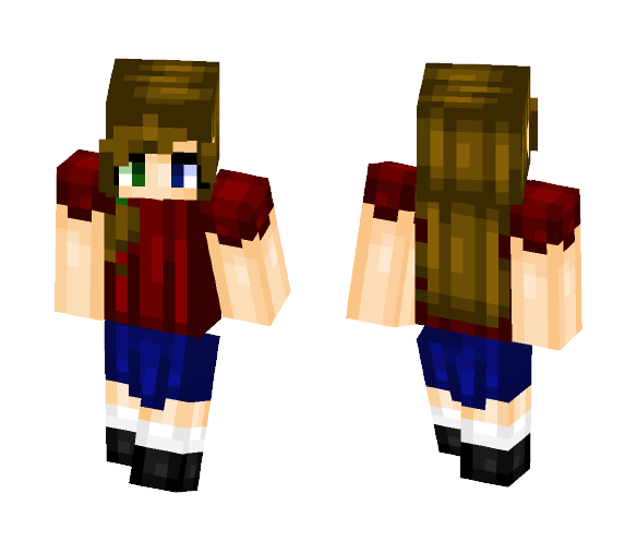 Red and Blue - Female Minecraft Skins - image 1