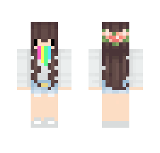 SnapChat:Rainbow Filter - Female Minecraft Skins - image 2