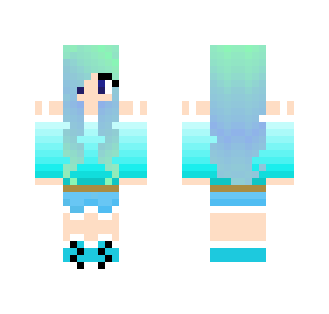Light Blue Girl - Girl Minecraft Skins - image 2