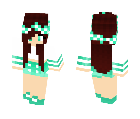 Mint Outfit - Female Minecraft Skins - image 1