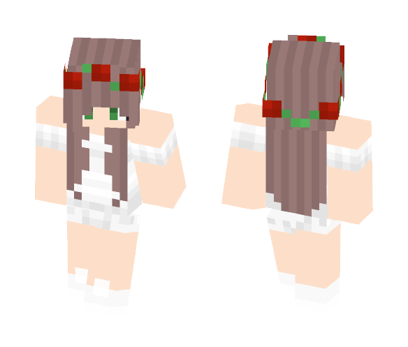 Cute White Dress Girl - Cute Girls Minecraft Skins - image 1