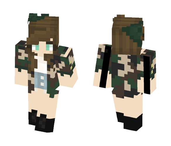 ➸''militaire'' - Female Minecraft Skins - image 1