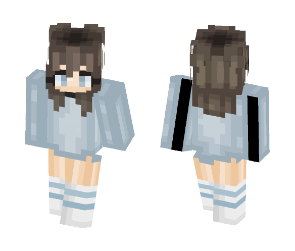 9. Request // Blue - Female Minecraft Skins - image 1