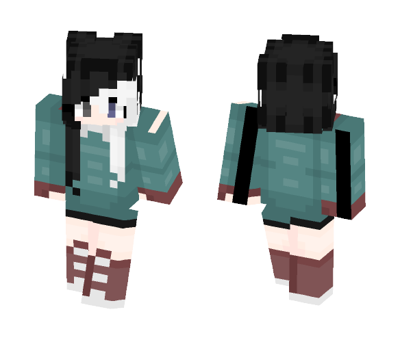 Black and white - Female Minecraft Skins - image 1