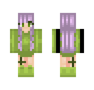 Green Elf Girl - Girl Minecraft Skins - image 2