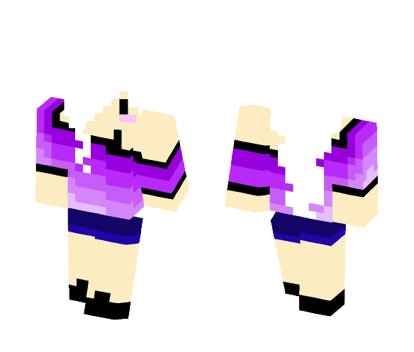 Chibi Girl skin (white hair) - Color Haired Girls Minecraft Skins - image 1
