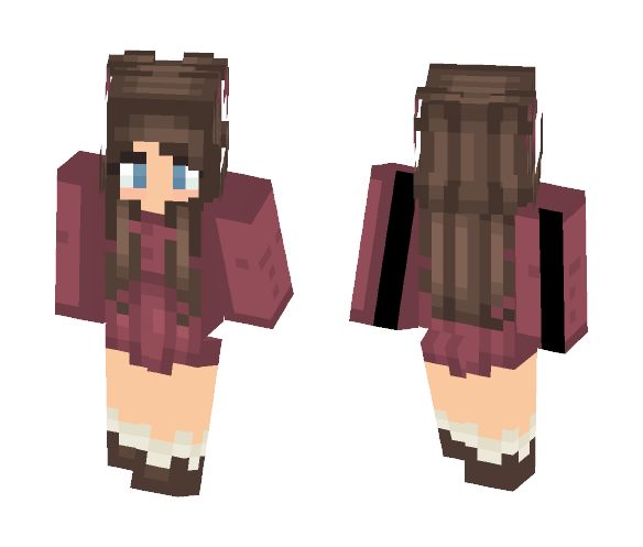 School girl // Pink Pineapple - Girl Minecraft Skins - image 1