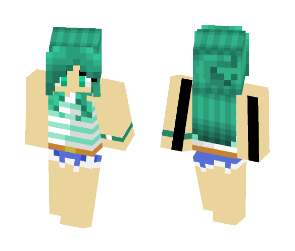 Turquoisecasual - Female Minecraft Skins - image 1