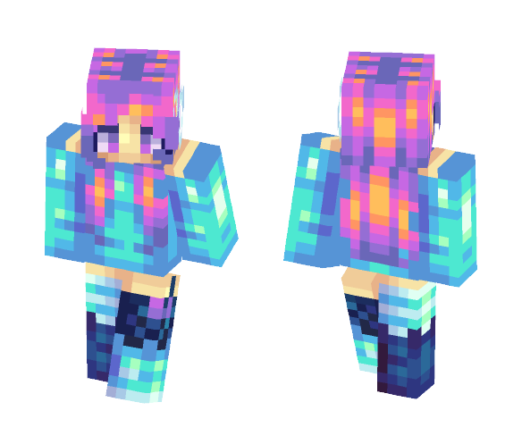 Kawaii blue thing - Kawaii Minecraft Skins - image 1