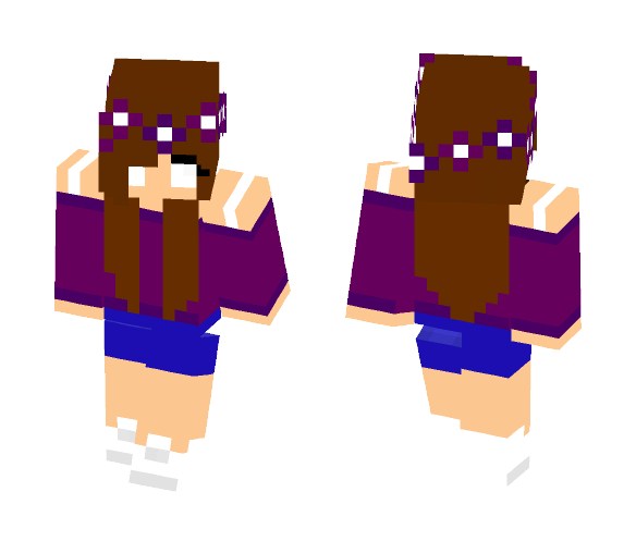 herobrine girl - Girl Minecraft Skins - image 1