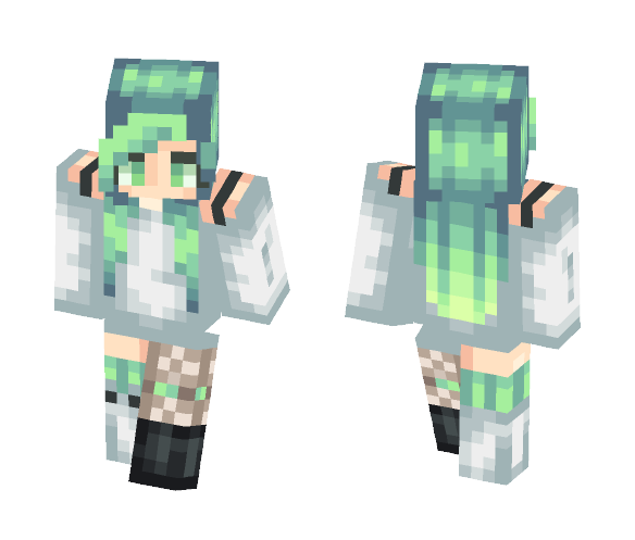 Toxic Lime - Female Minecraft Skins - image 1