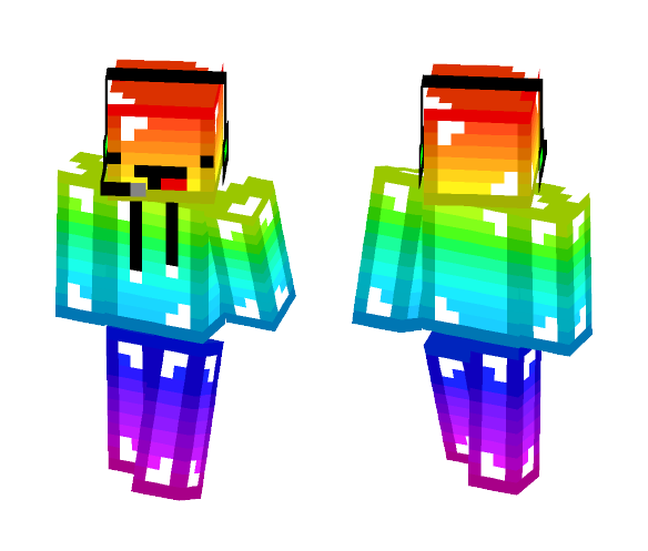Derby Rainbow Man Gamer - Male Minecraft Skins - image 1