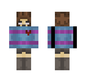 frisk the human. - Interchangeable Minecraft Skins - image 2