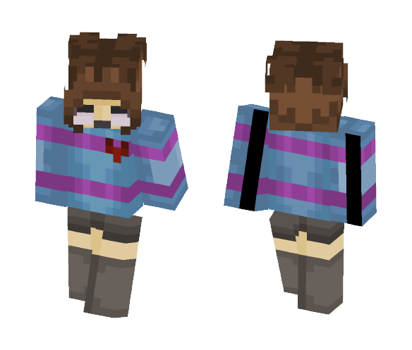 frisk the human. - Interchangeable Minecraft Skins - image 1