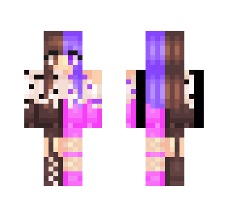 муѕтιςαℓ - Half and Half - Female Minecraft Skins - image 2