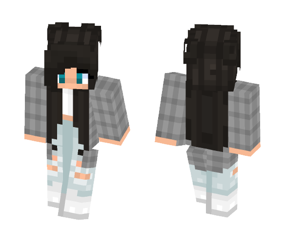 Chill Girl | Normal Eyes - Girl Minecraft Skins - image 1