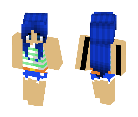 blue casual - Female Minecraft Skins - image 1