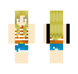 Casual Orange Girl - Girl Minecraft Skins - image 2