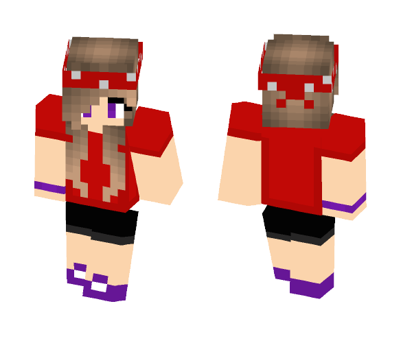 Red Bandana Girl - Girl Minecraft Skins - image 1