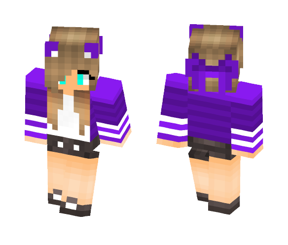 Purple Gurl - Female Minecraft Skins - image 1