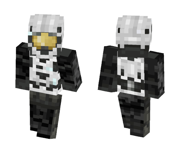 Black and White Spartan - Interchangeable Minecraft Skins - image 1