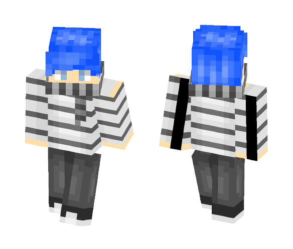 Blue Hair Guy - Male Minecraft Skins - image 1