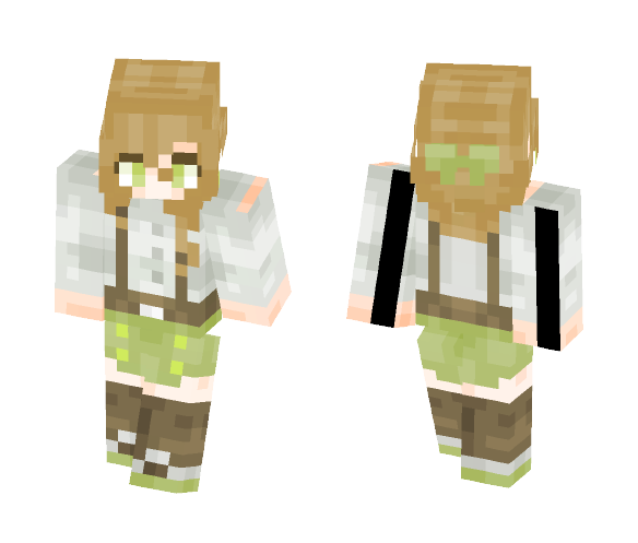 Green Blaze - Female Minecraft Skins - image 1