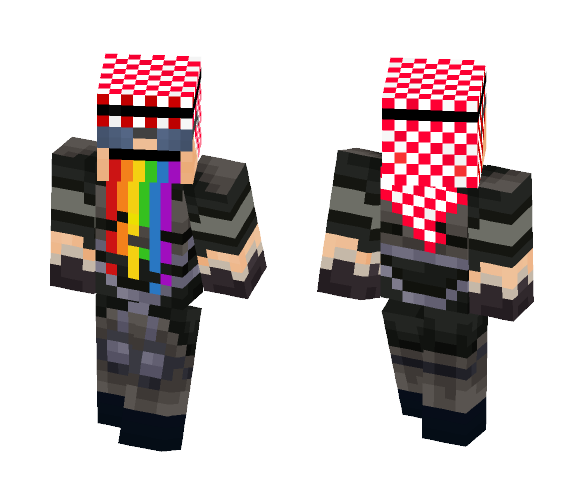 Rainbow Terrorist #SWAG #RAINBOW - Male Minecraft Skins - image 1