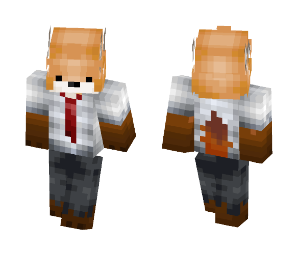 Fox in a suit - Male Minecraft Skins - image 1
