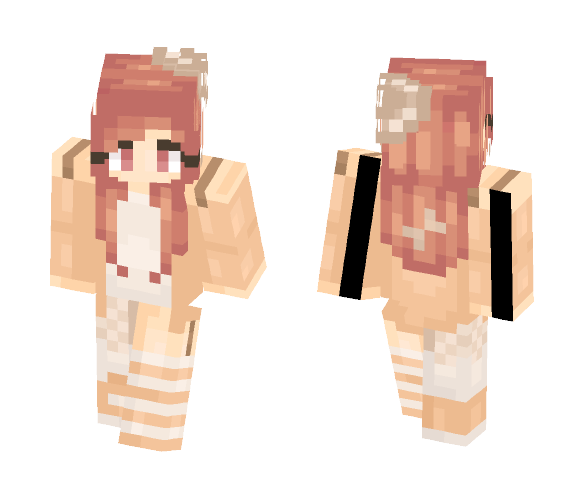 Girl with Red Hair - Μαcαrοη_ - Color Haired Girls Minecraft Skins - image 1