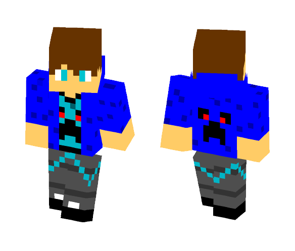 GamerBoy (Blue) - Male Minecraft Skins - image 1