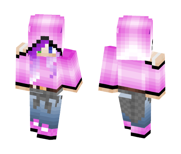 Girl in a Pink Hood - Girl Minecraft Skins - image 1