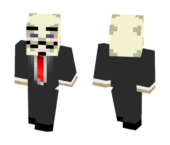 Anonymous Head - Male Minecraft Skins - image 1