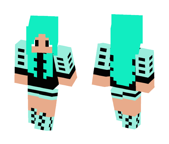 Mint Girl - Girl Minecraft Skins - image 1