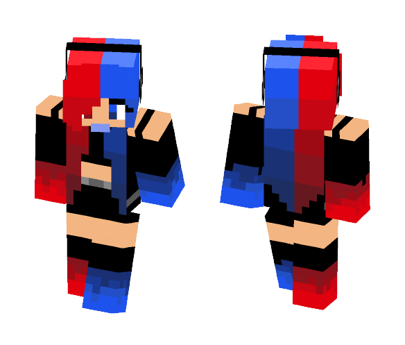 Fire and Water - Female Minecraft Skins - image 1