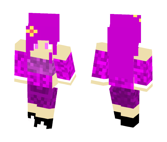 trying to become beautiful - Female Minecraft Skins - image 1