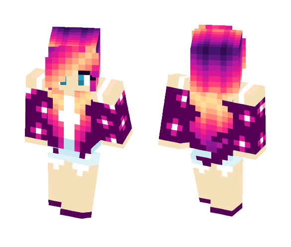 Pretty flower girl - Girl Minecraft Skins - image 1