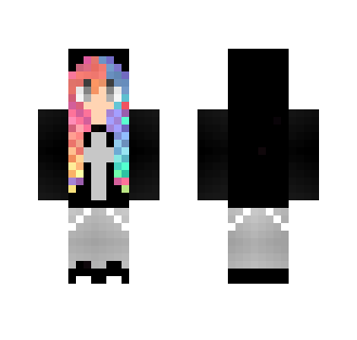 Rainbow hair - Female Minecraft Skins - image 2