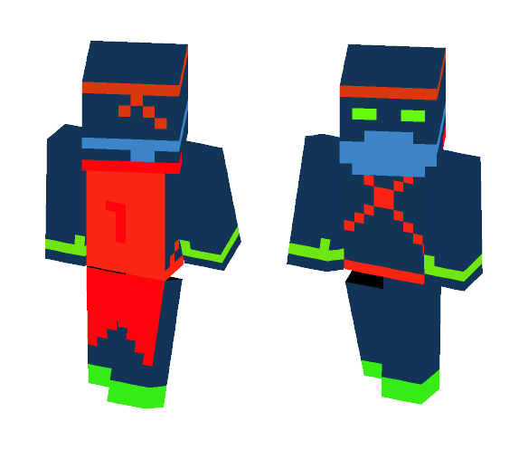 Weird blue guy i made! - Male Minecraft Skins - image 1