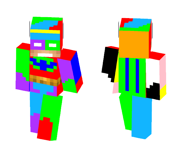 Batman (Rainbow Style) - Batman Minecraft Skins - image 1
